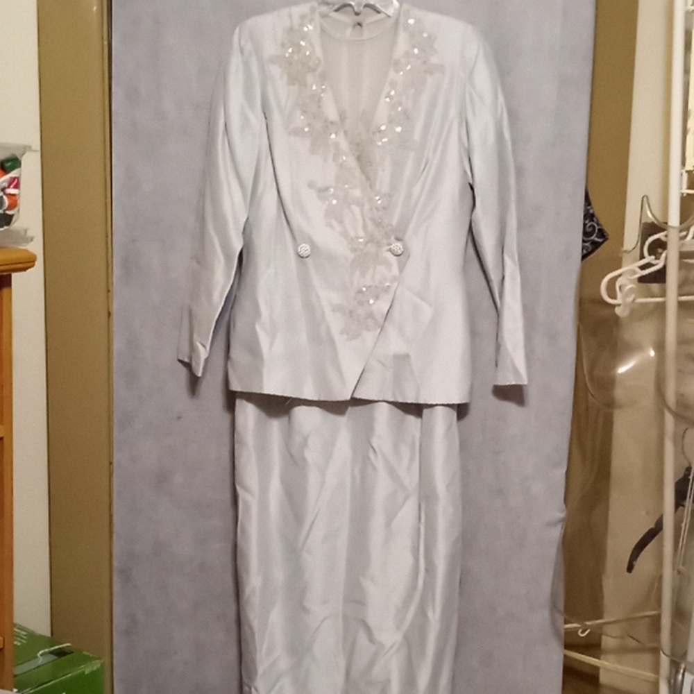 2 pc maxi dress and blazer